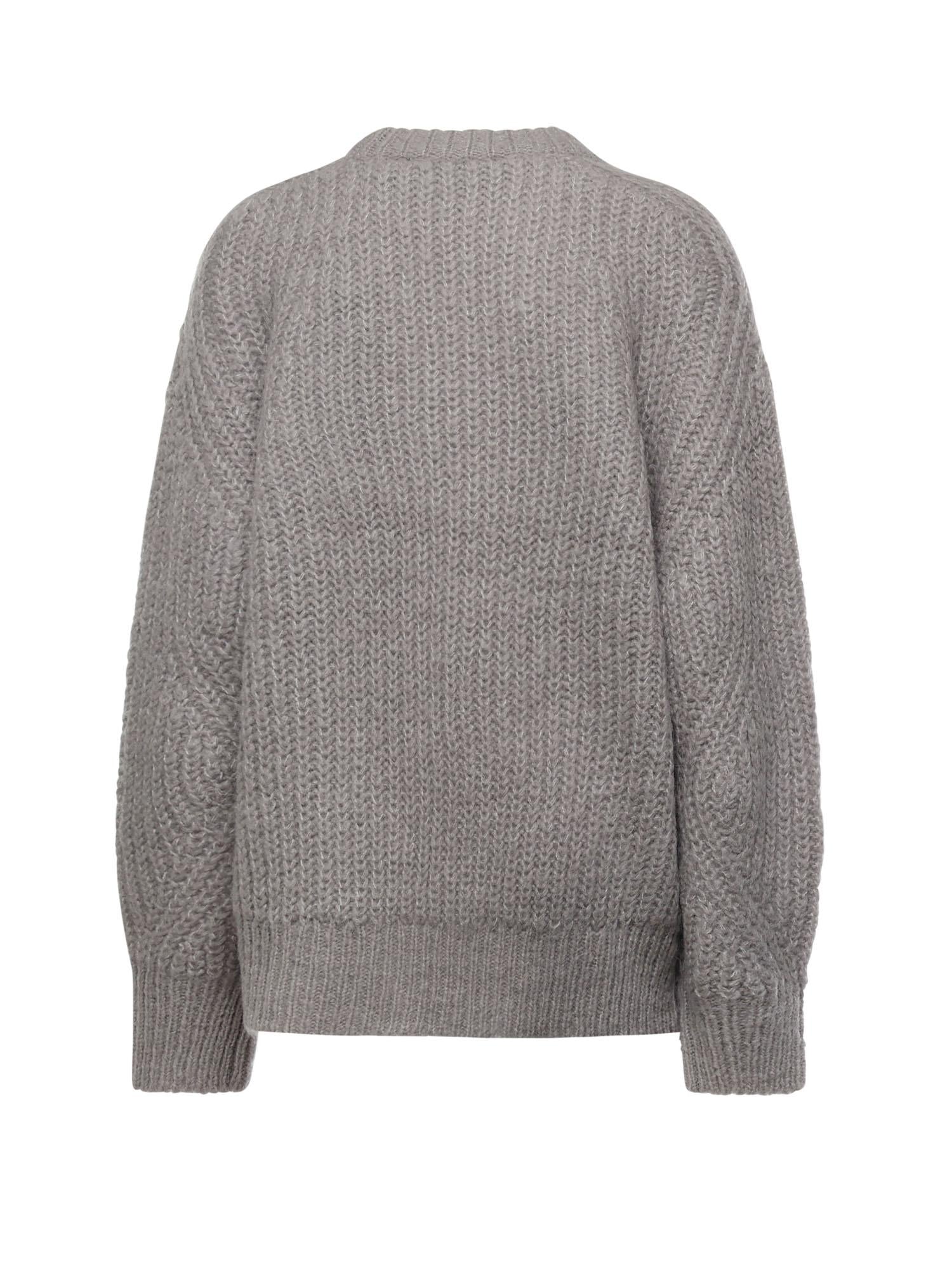 Maglione in misto lana con logo lavorato a maglia 114641 039 ROTATE 