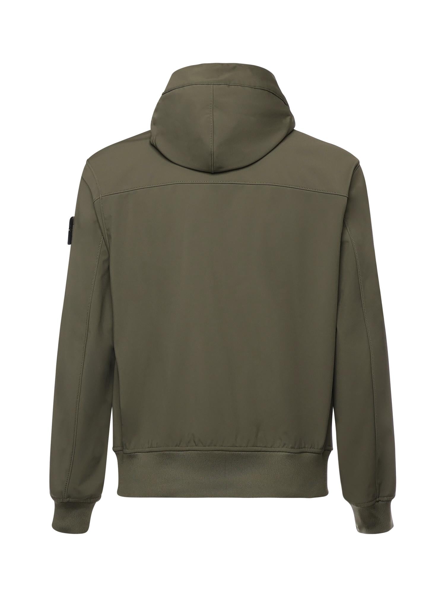 Giacca antigoccia in reps di nylon con logo L1S154100118 S0A22V005G STONE ISLAND 