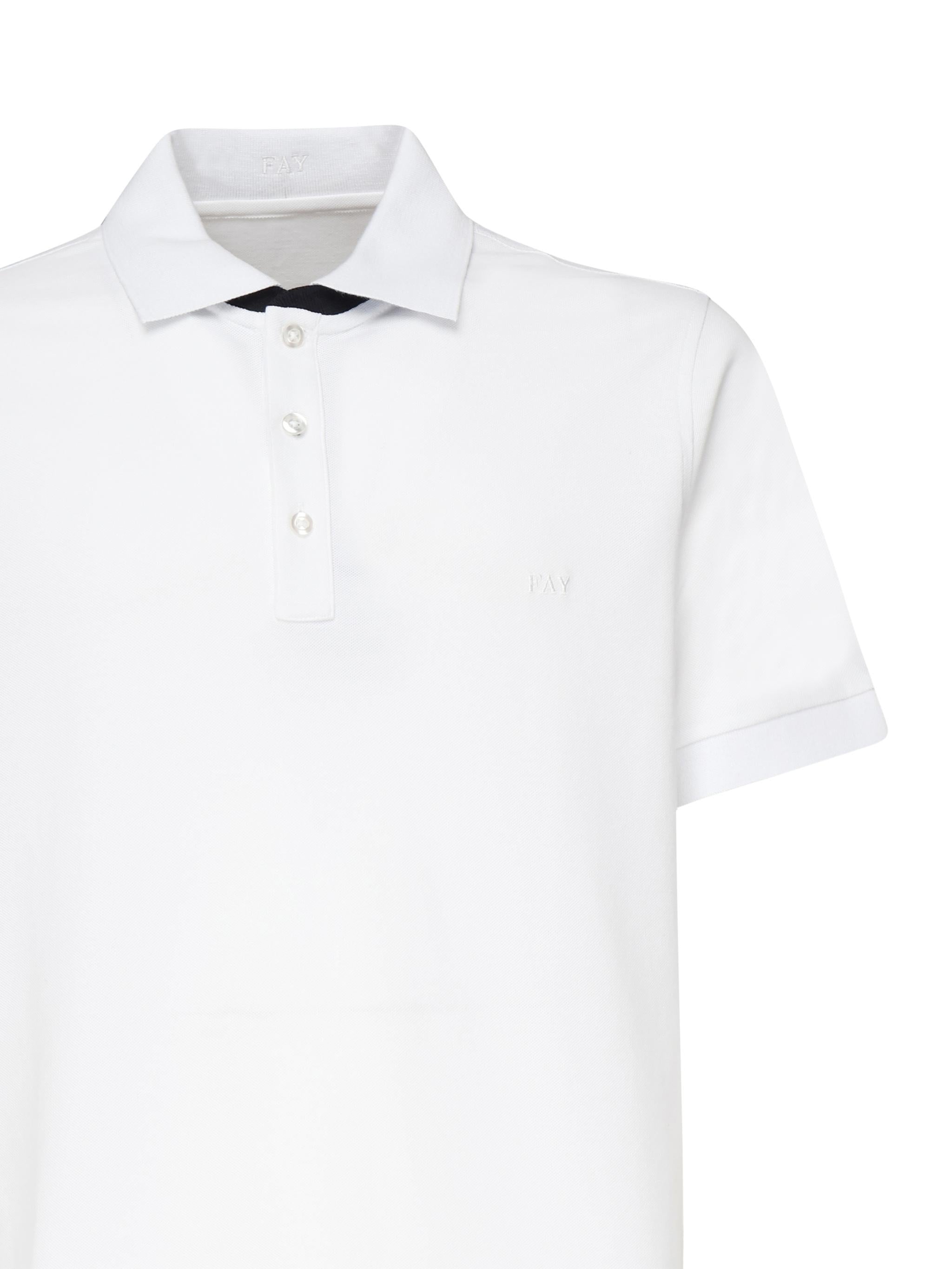 Polo in piqué NPMB250135STDW B001 FAY 
