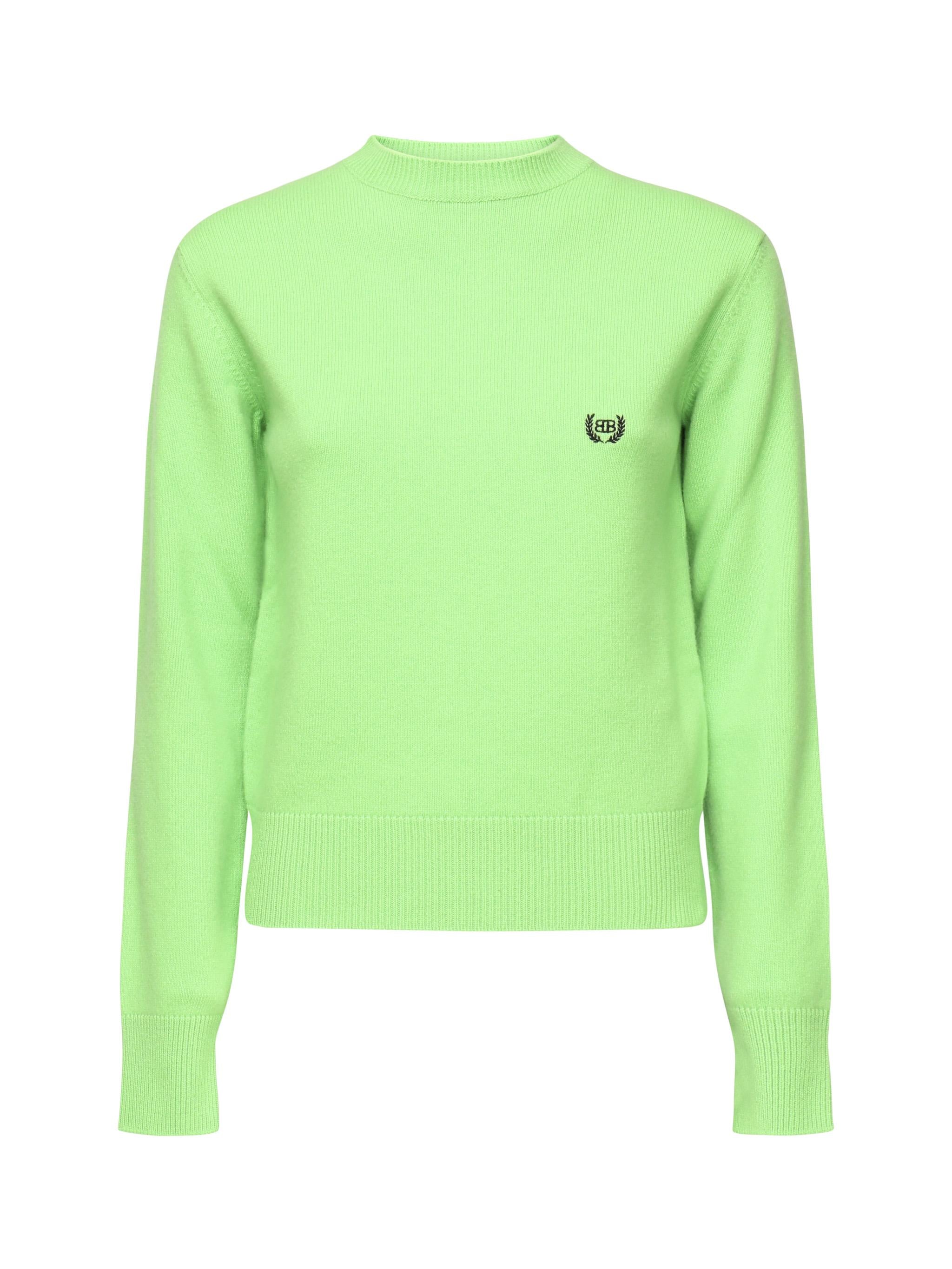 Maglione girocollo con logo 812107 T17143232 BALENCIAGA 
