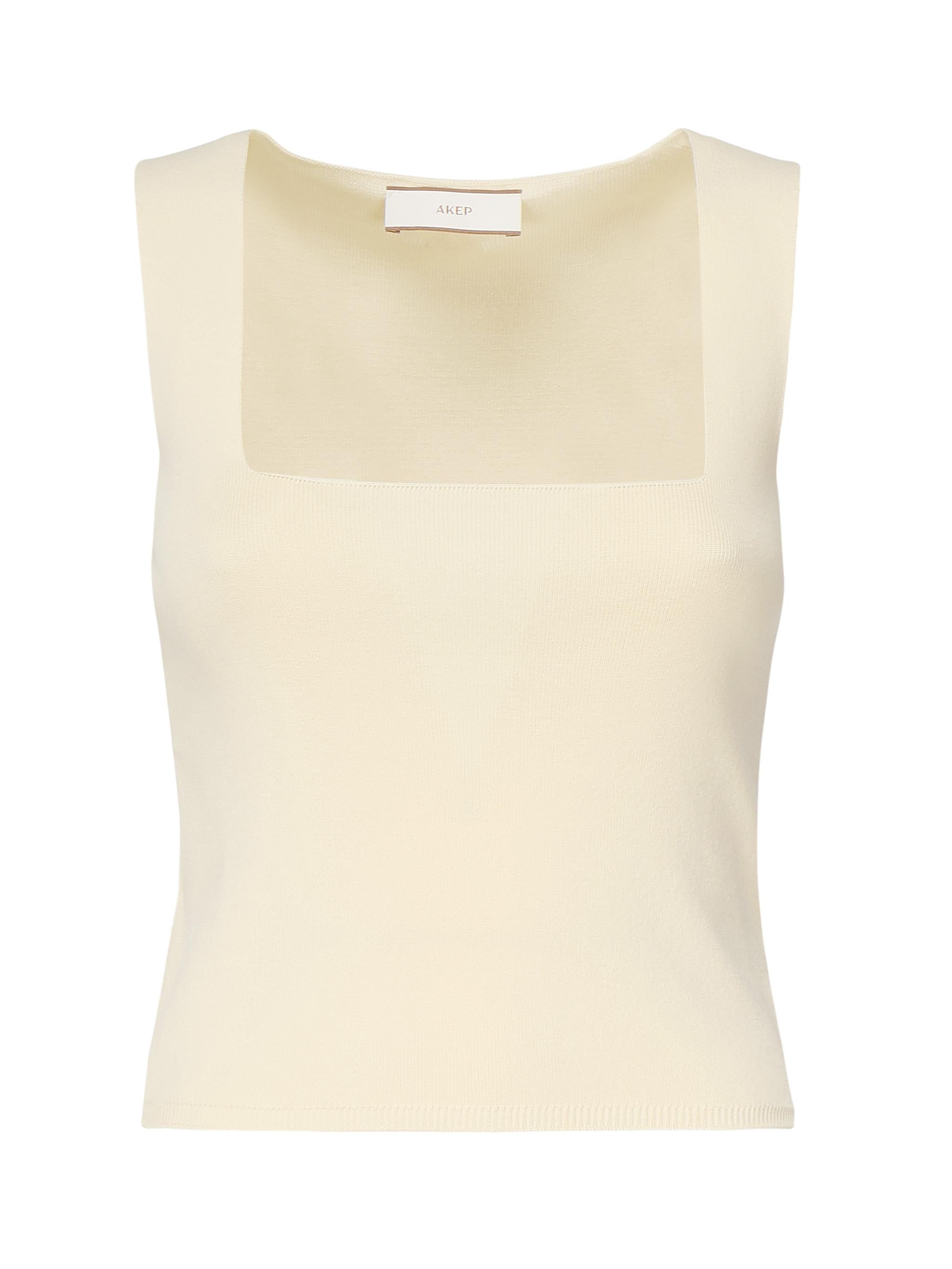 Canotta in maglia con scollo quadrato CNKD09014  INSPIRED BY AKEP 