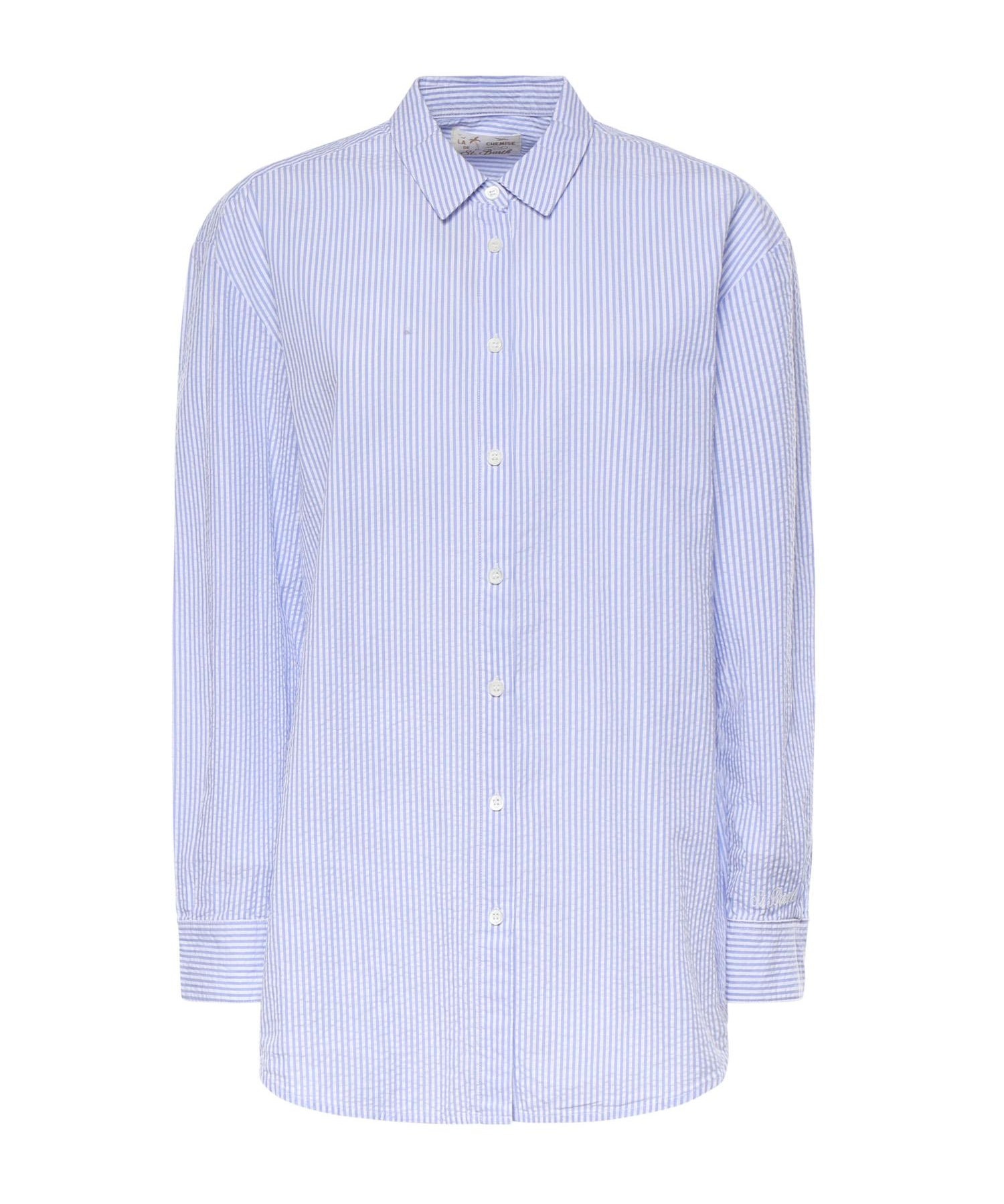 Camicia in cotone a righe con ricamo BRIG001 01374L MC2 SAINT BARTH 