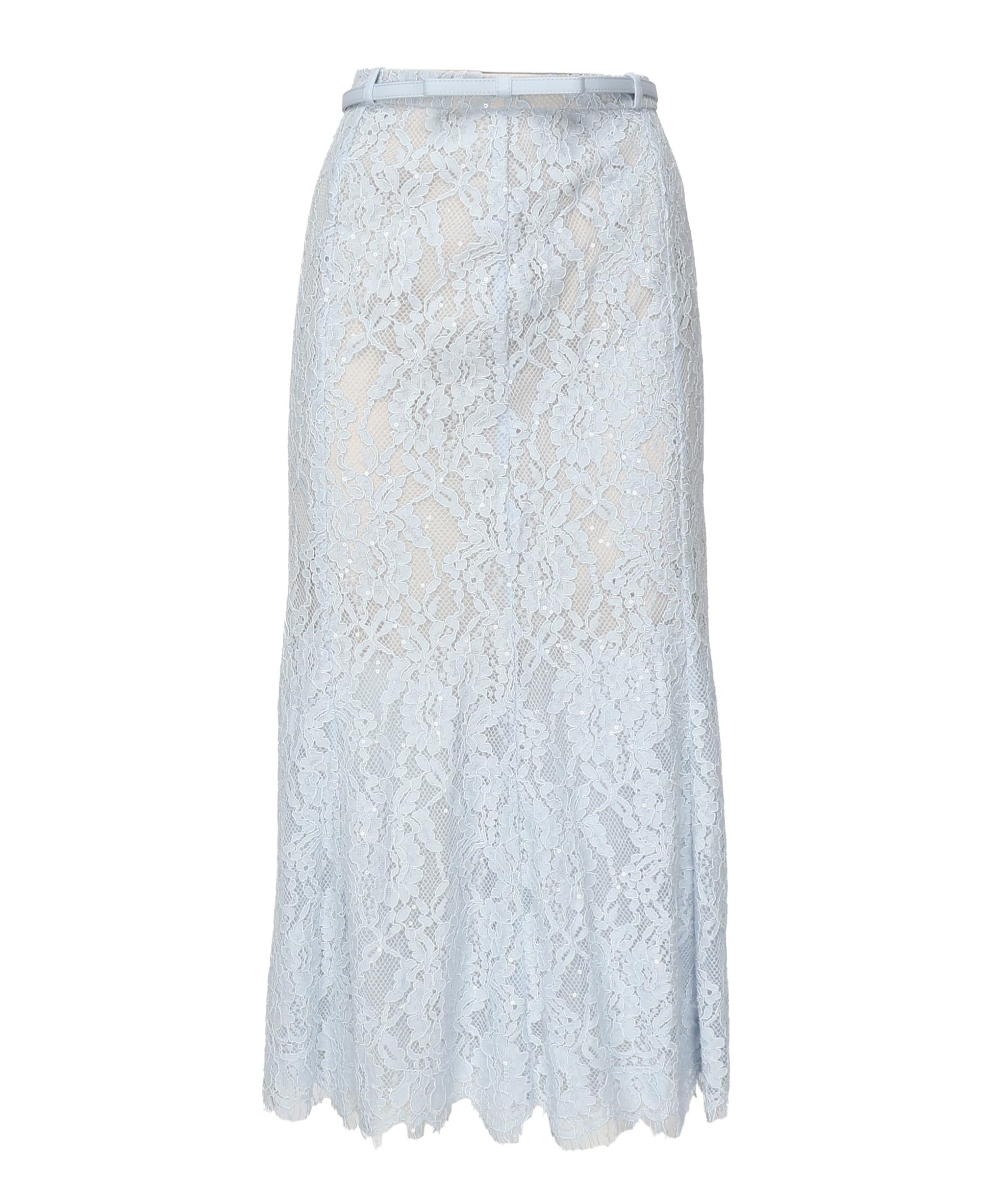Gonna midi svasata in pizzo RS25053MSK BL SELF-PORTRAIT 