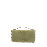 Portafoglio con catena Vlogo Signature in velluto con logo gioiello<BR/> 7W2P0AU1 CPXBCX VALENTINO GARAVANI 