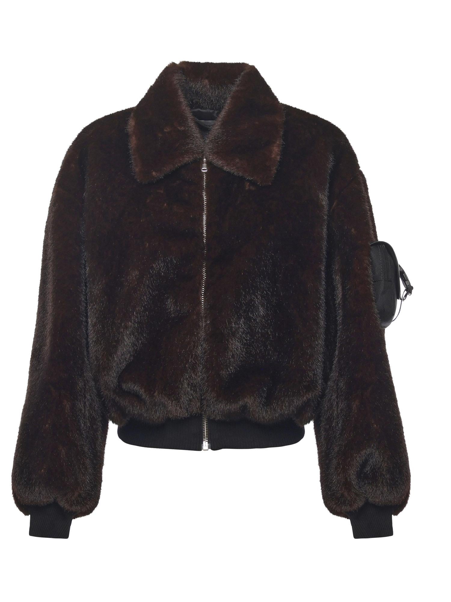Bomber pelliccia sintetica COPBL33F9015 BROWN COPERNI 