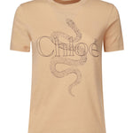 T-shirt con logo<BR/> CHC25SJH08190281 281 CHLOÉ 