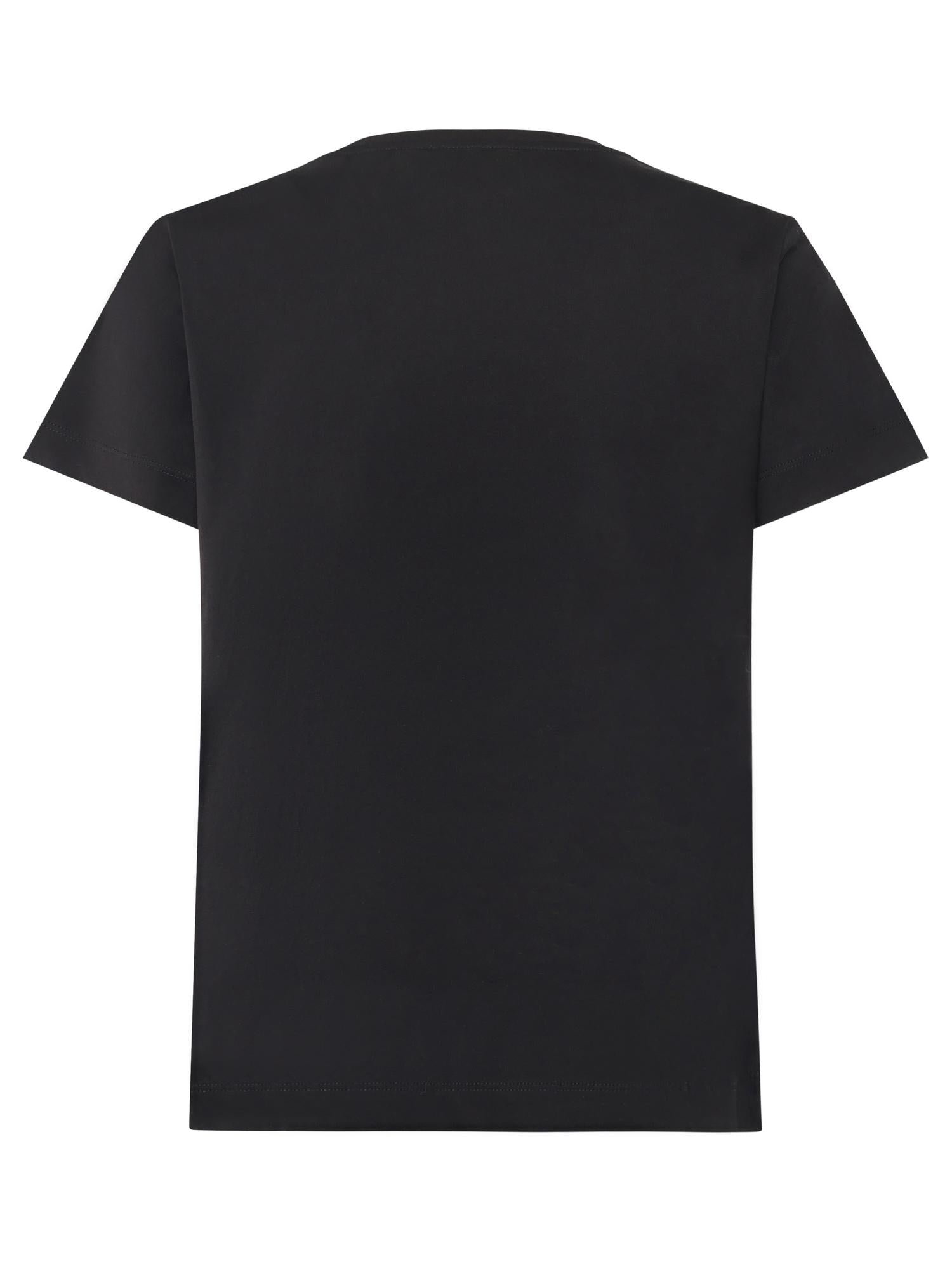 T-shirt con ricamo logo Love Birds in cristalli 103320 A2RNZ99 PINKO 