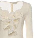 Vestito midi con applicazioni floreali 122523  MAGDA BUTRYM 