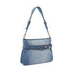Borsa a spalla Belt Bag Mini in denim 106177 A31GPJDQ PINKO 