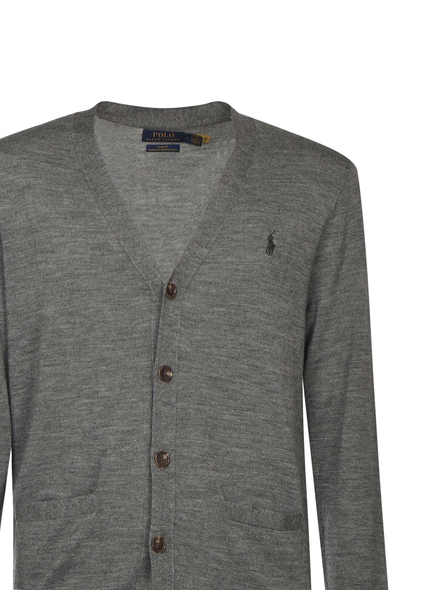 Cardigan con logo 710946144 004 POLO RALPH LAUREN 