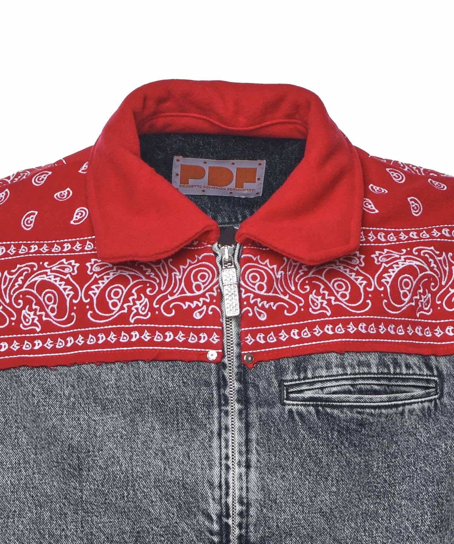 Giacca Cape in denim di cotone DFM09027DF121 BLUE WASH PDF CHANNEL 