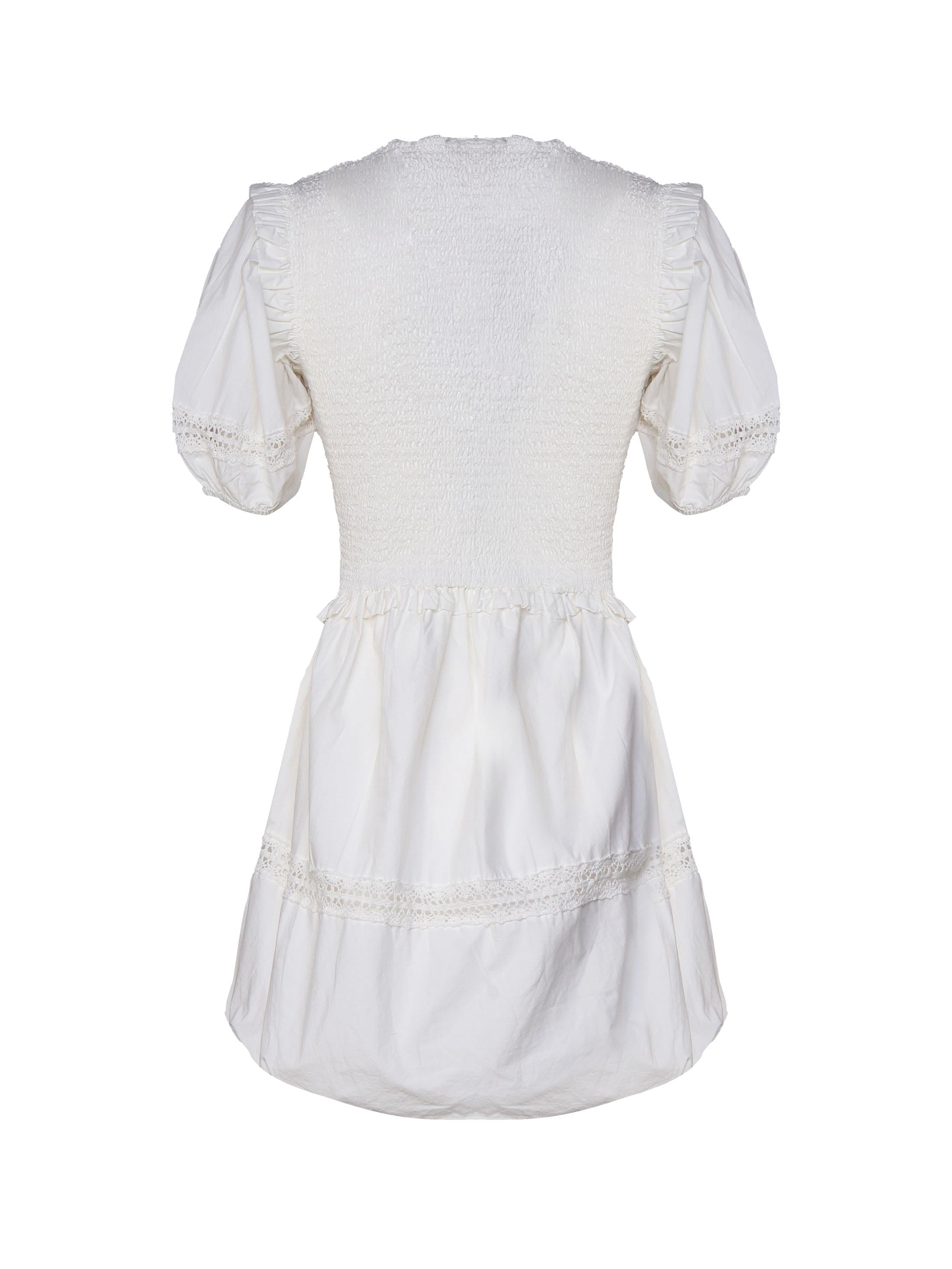 Sandy mini dress in cotton CD3408-SU24 -WHITE FOR LOVE & LEMONS 