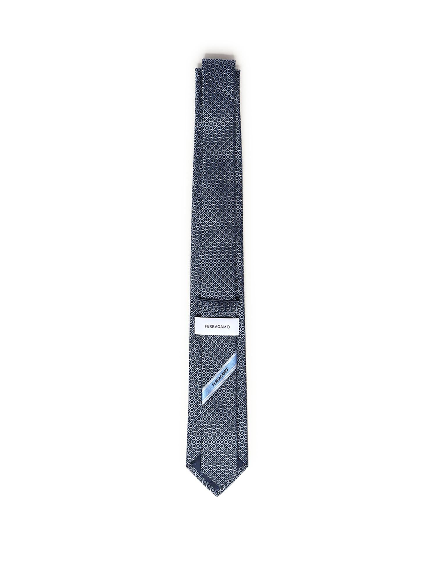 Cravatta in seta con stampa 351355 789251002 FERRAGAMO 