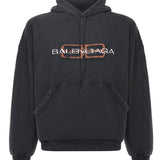 Hoodie "BB Icon Stencil" in pile dry 850349 TTVD71041 BALENCIAGA 