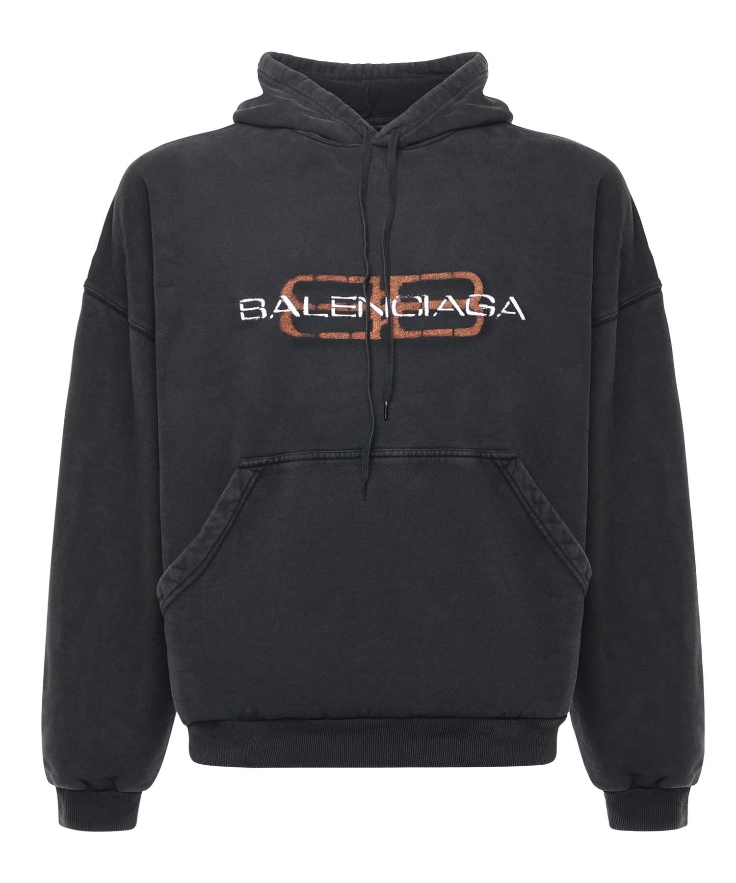 Hoodie "BB Icon Stencil" in pile dry 850349 TTVD71041 BALENCIAGA 