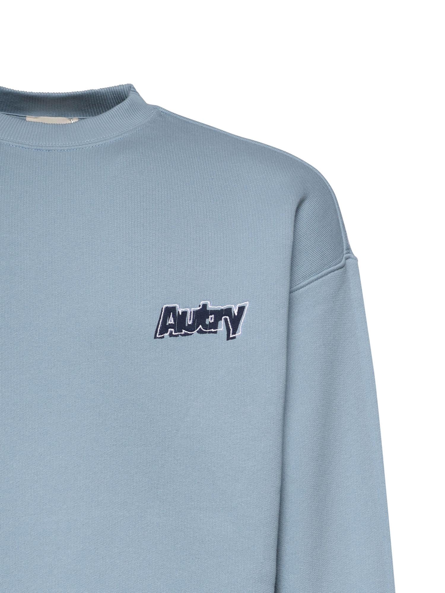 Felpa in cotone con doppio logo SWPX 035C AUTRY 