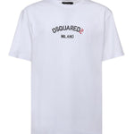 T-shirt in cotone con logo S71GD1631 D20020100 DSQUARED2 