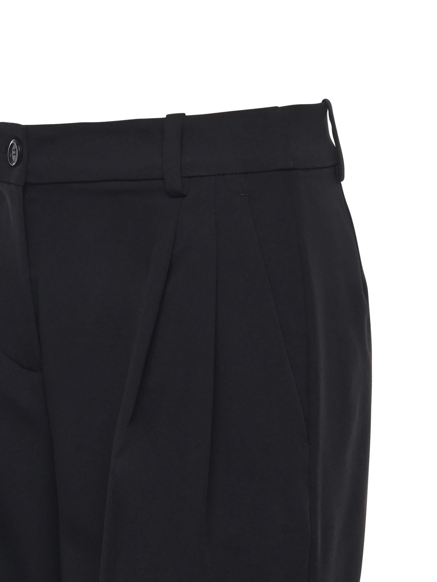 Pantalone palazzo in tessuto fluido 105898 A18EZ99 PINKO 