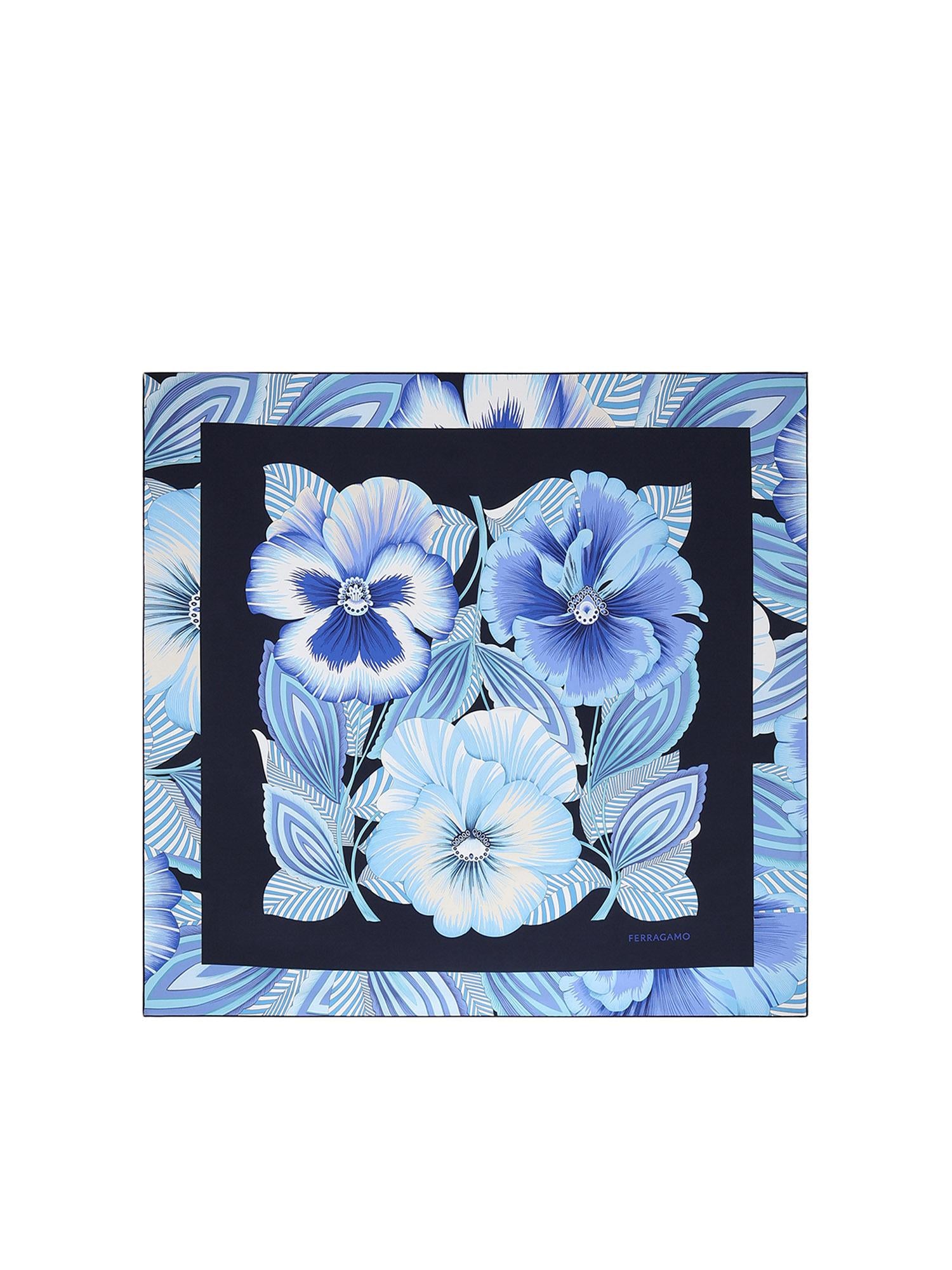 Foulard in seta con stampa 310227 789961004 FERRAGAMO 