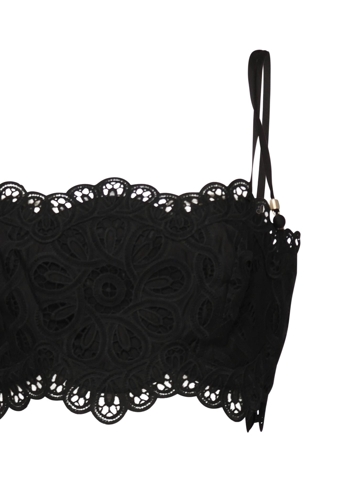 Top Rhiannon con ricamo 4245TSS251 BLK ZIMMERMANN 