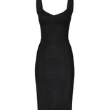 Abito corsetteria midi in powernet e pizzo F63G9T G9798N0000 DOLCE & GABBANA 