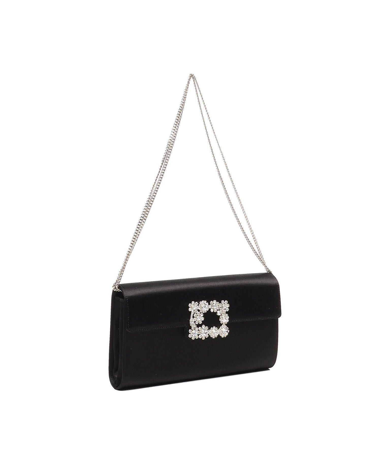 Pochette Efflorescence in raso RBWAMFD0200RS0 B999 ROGER VIVIER 