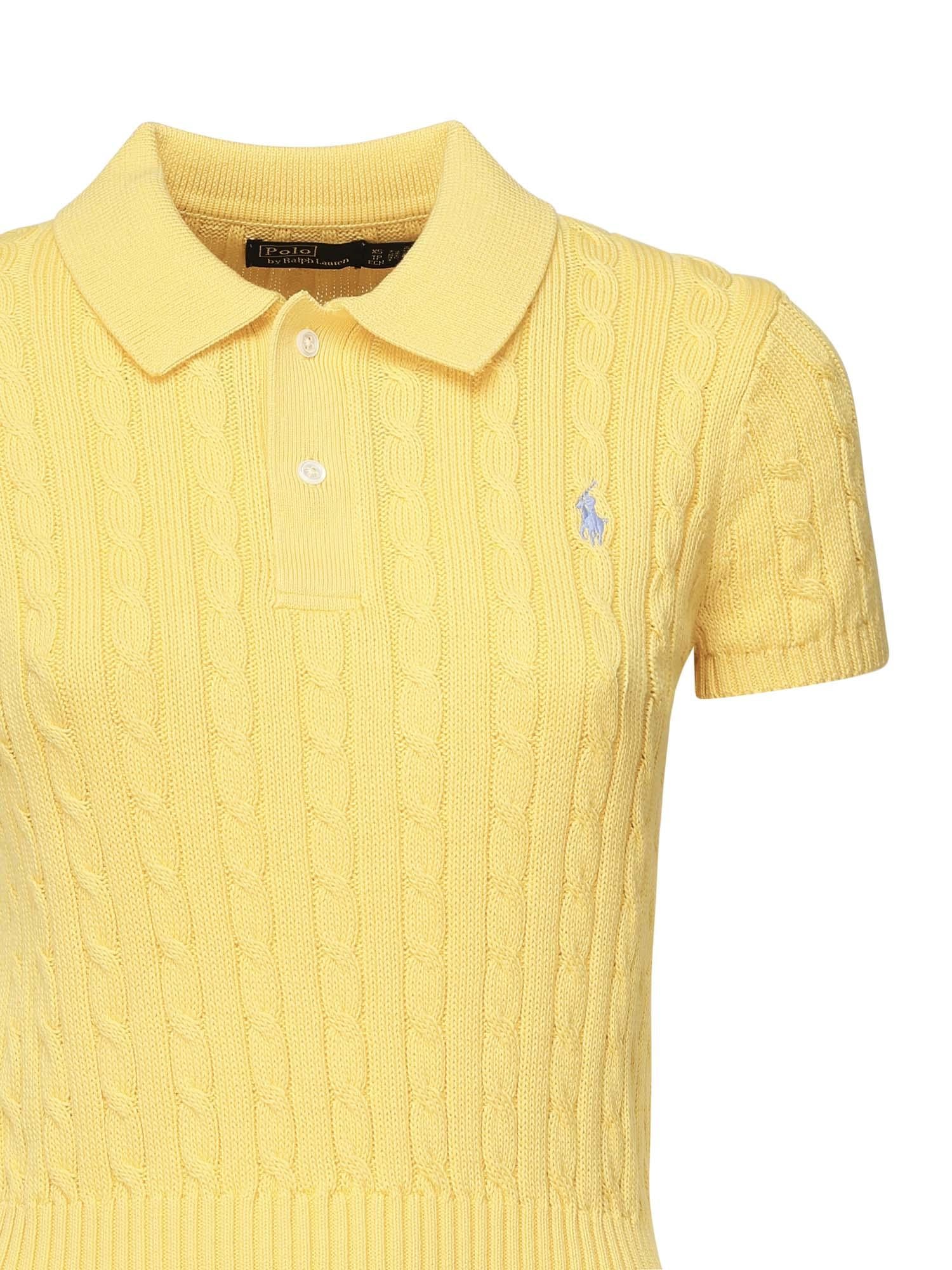 Polo cropped a trecce<BR/> 211972118 001 POLO RALPH LAUREN 