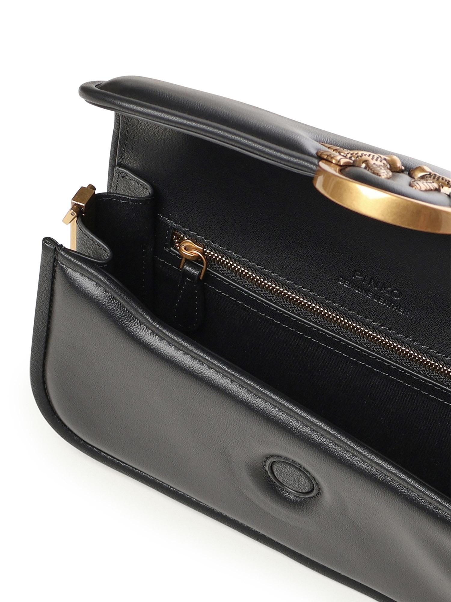 Borsa a tracolla piccola Love Bag Box in nappa 105083 A26LZ99Q PINKO 