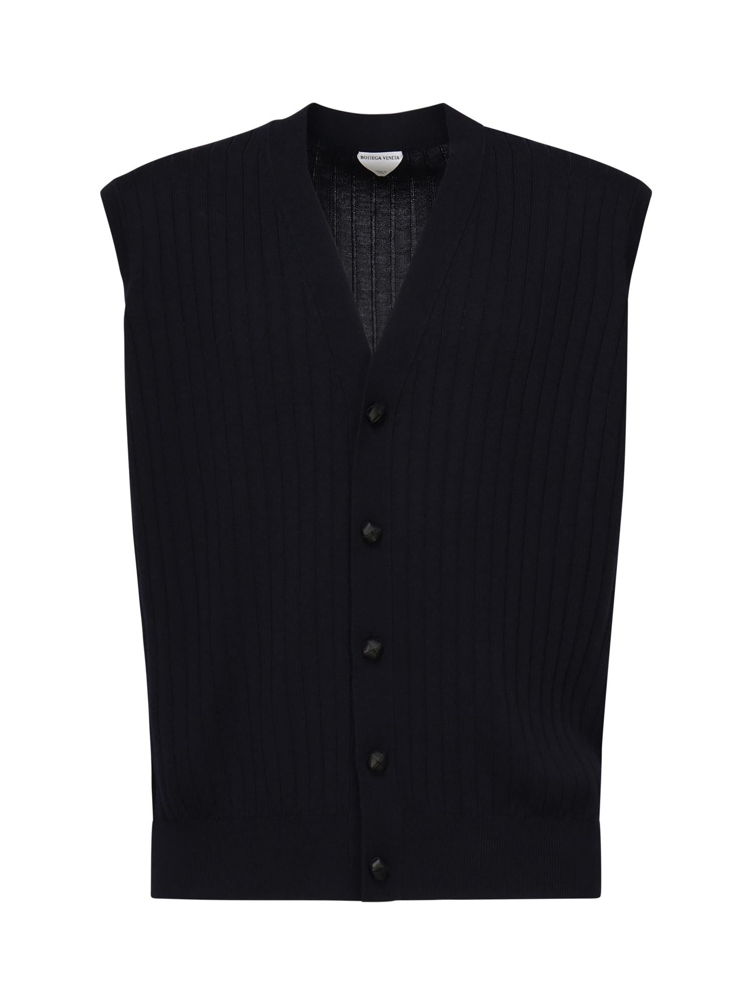 Gilet in lana a coste 835333 V5L704140 BOTTEGA VENETA 
