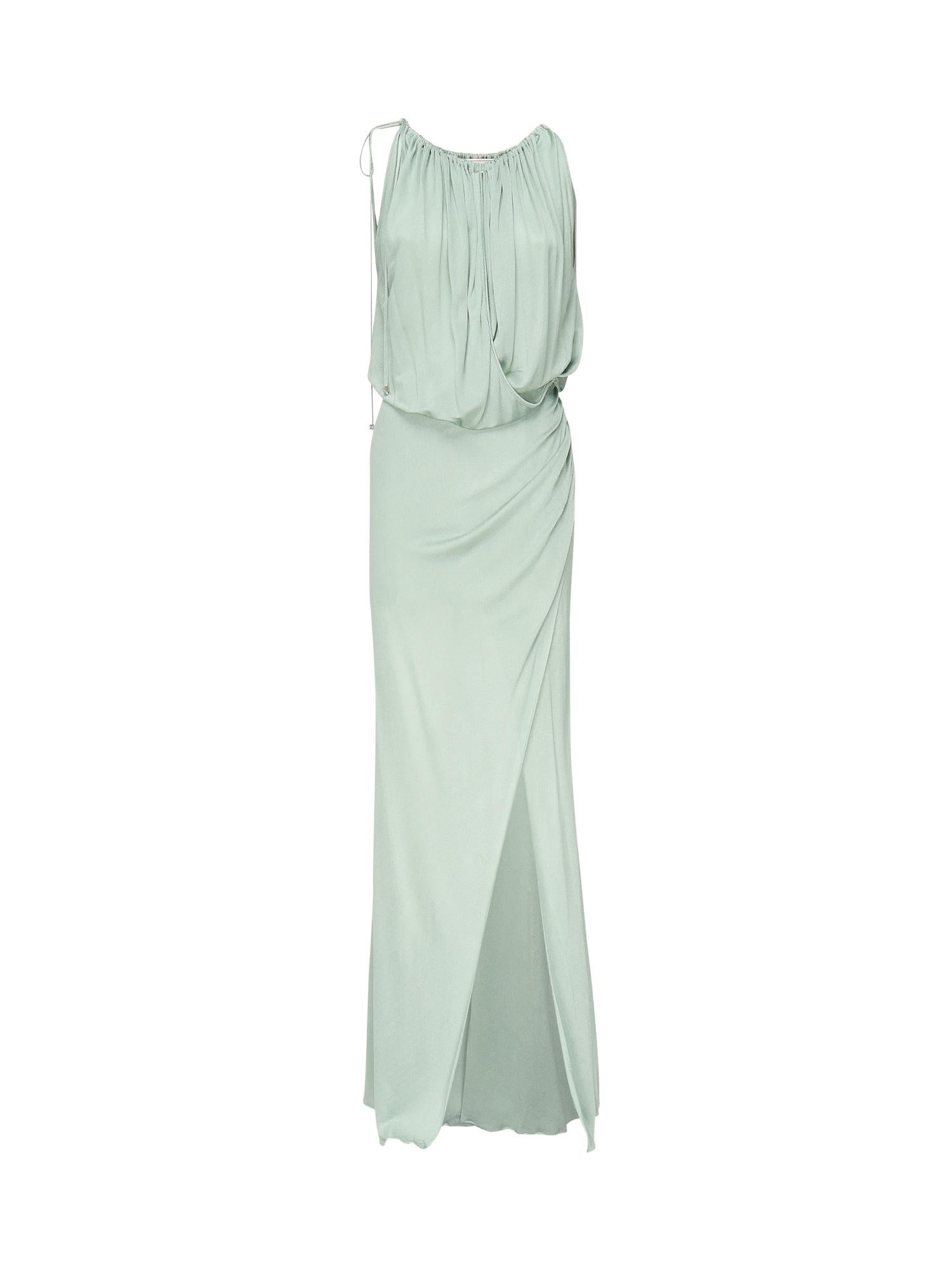 Abito lungo in jersey con drappeggio 2A578A N0400 BLUMARINE 