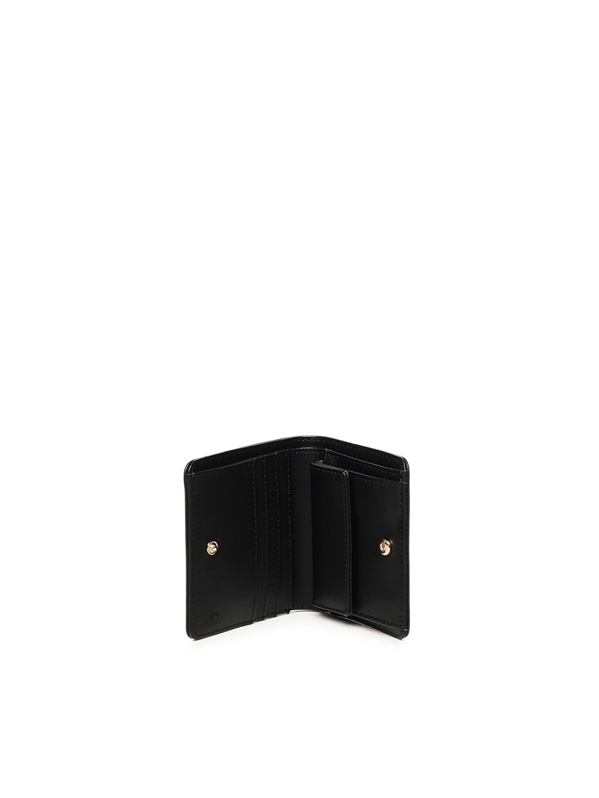 Portafoglio piccolo con logo JC5612PP1MKD0 000 LOVE MOSCHINO 