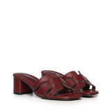Mules Holly in pelle 756Z10VK BURGUNDI BIBI LOU 