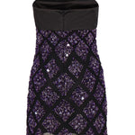 Abito a fascia in nylon con paillettes FW22-5463 -BLACK/PURPLE BLKPU RETROFÊTE 