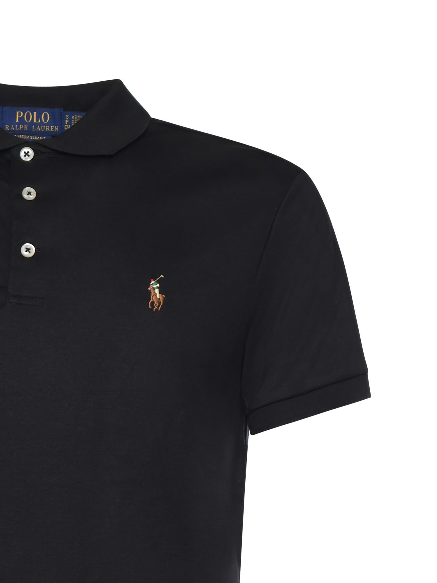 Polo con logo in cotone 710713130 001 POLO RALPH LAUREN 