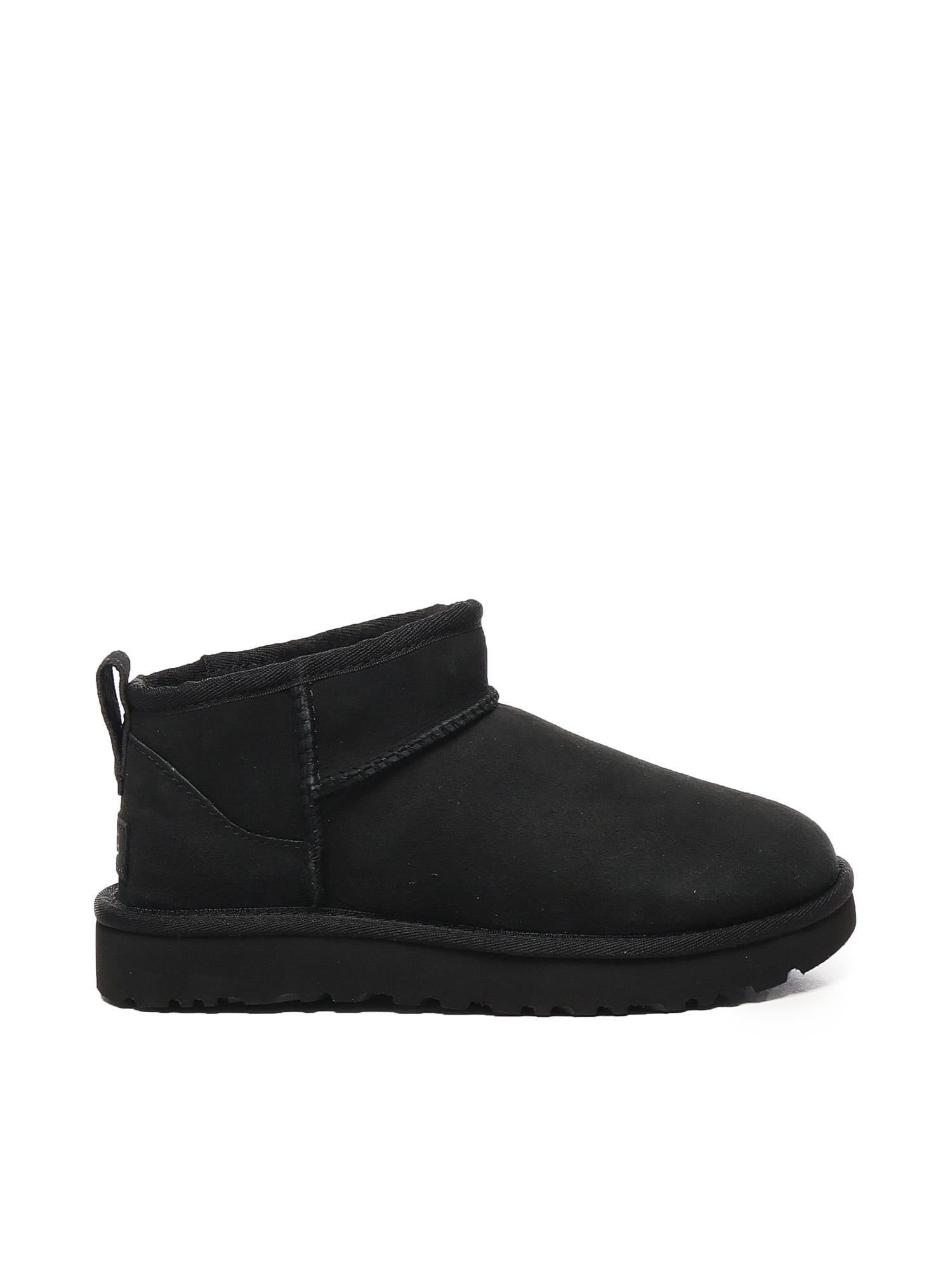 Stivaletti classic ultra mini in suede 1116109 BLK UGG 