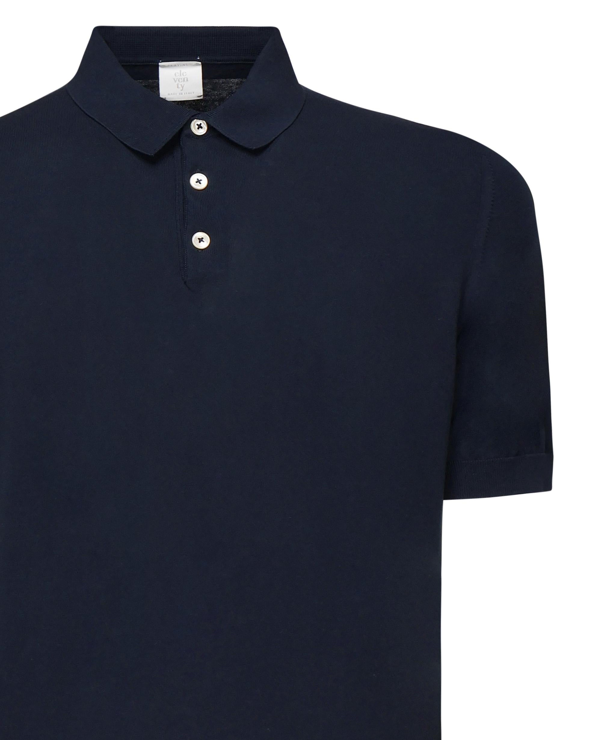 Polo con bottoni in cotone<BR/> X76MAGC14MAT0A001 11A ELEVENTY 