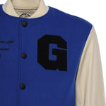 Bomber Varsity in nappa e tessuto VARSITY NAPPABLU GIULIANO GALIANO 