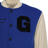 Bomber Varsity in nappa e tessuto VARSITY NAPPABLU GIULIANO GALIANO 