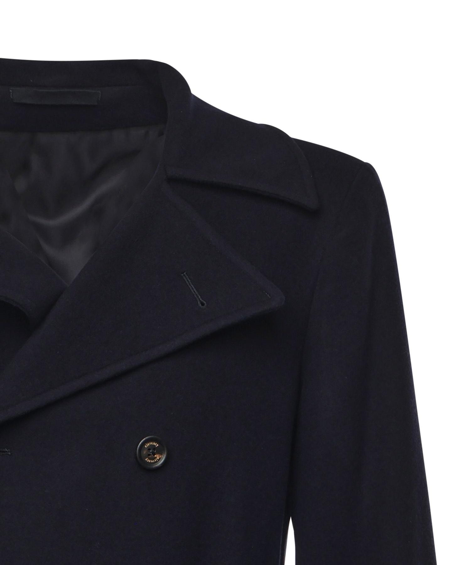 Cappotto doppiopetto in lana L75CAPL09TES0H111 11 ELEVENTY 