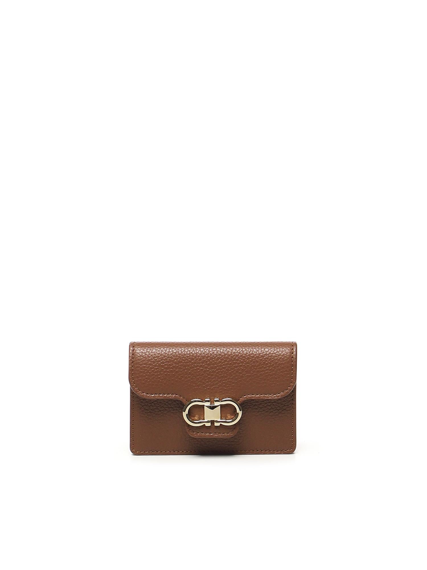 Portacarte gancini 220963 785796004 FERRAGAMO 