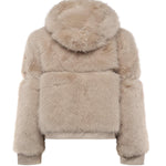 Pelliccia penny con cappuccio 73C19EX02 PENNYOFF WHITE V° 73 