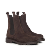 Stivaletti Chelsea in camoscio A56088 MORO CARMENS 