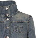 Giacca Reedition in denim 126DBL335DE0058 7055 COURREGES 