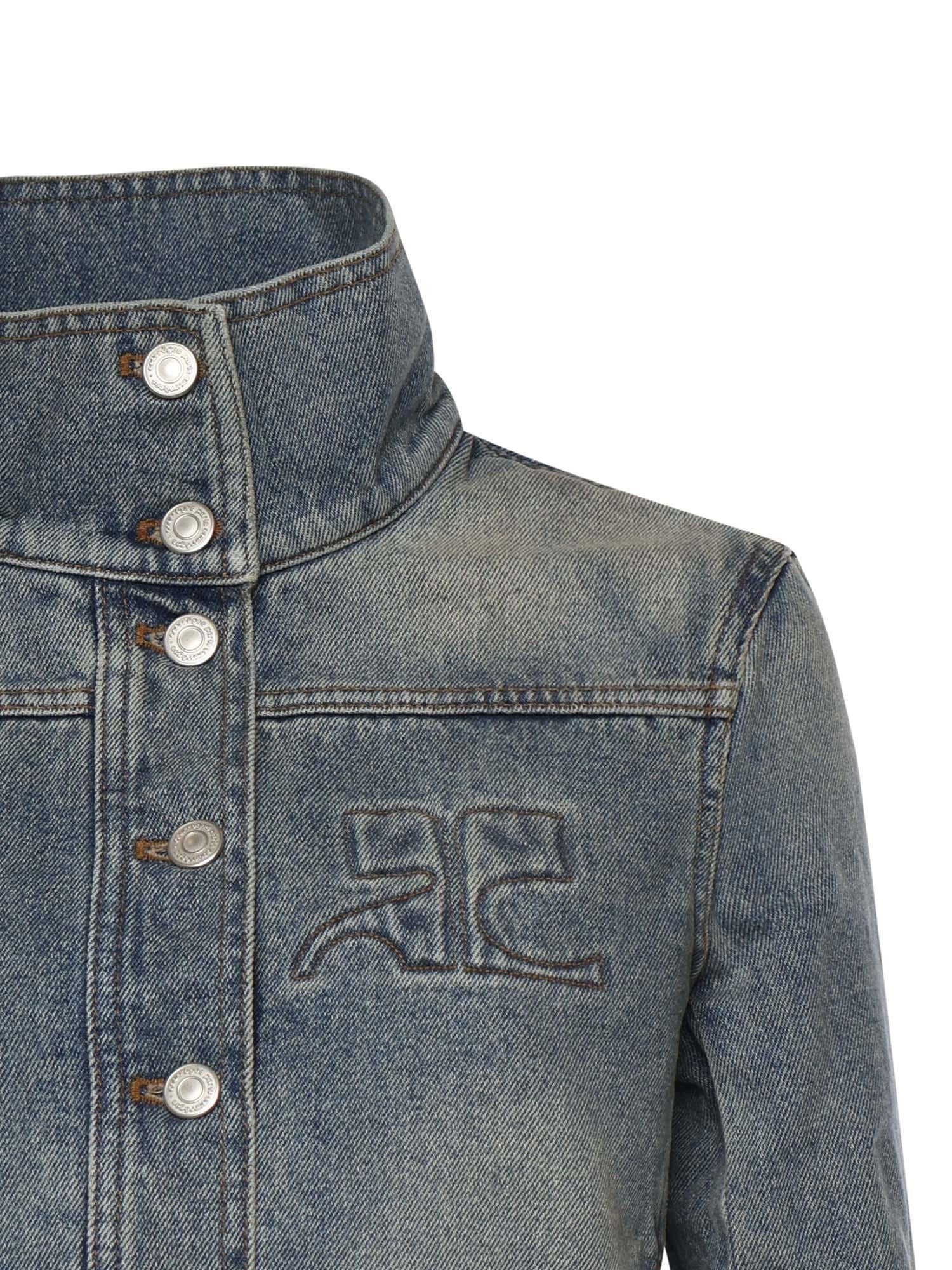 Giacca Reedition in denim 126DBL335DE0058 7055 COURREGES 