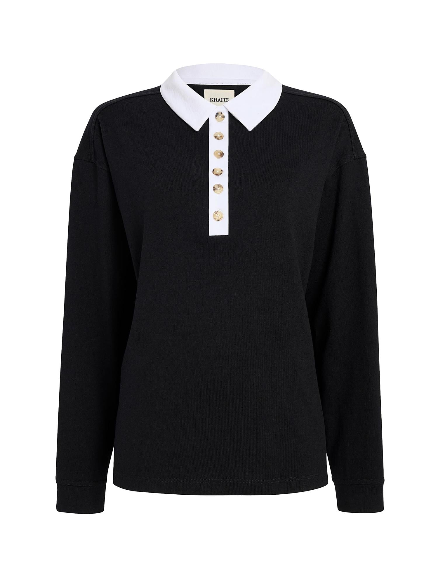 Polo Faithful in jersey di seta 24534219 294 KHAITE 