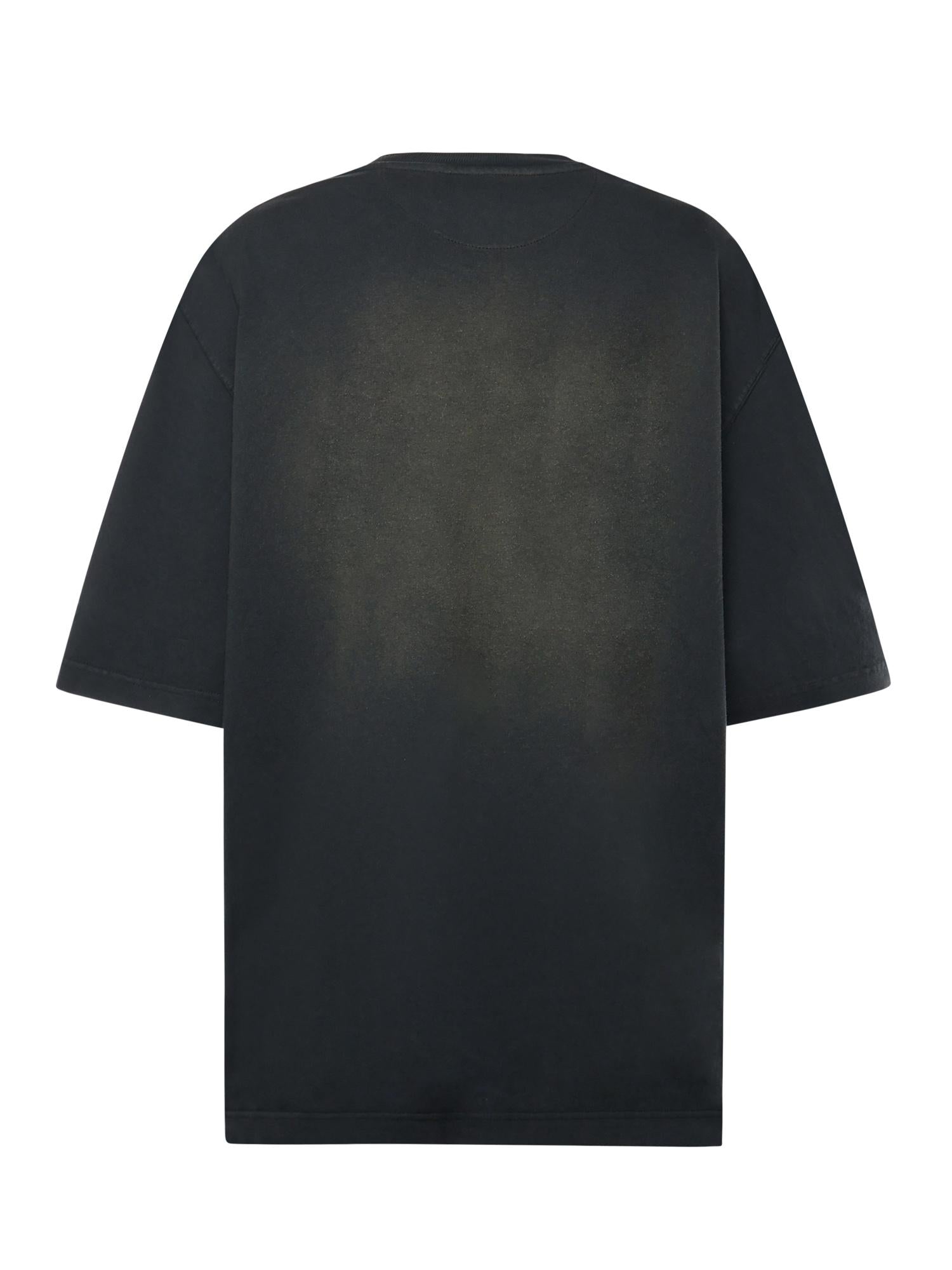 T-shirt in jersey di cotone con logo GUP01873 P00236290498 GOLDEN GOOSE 