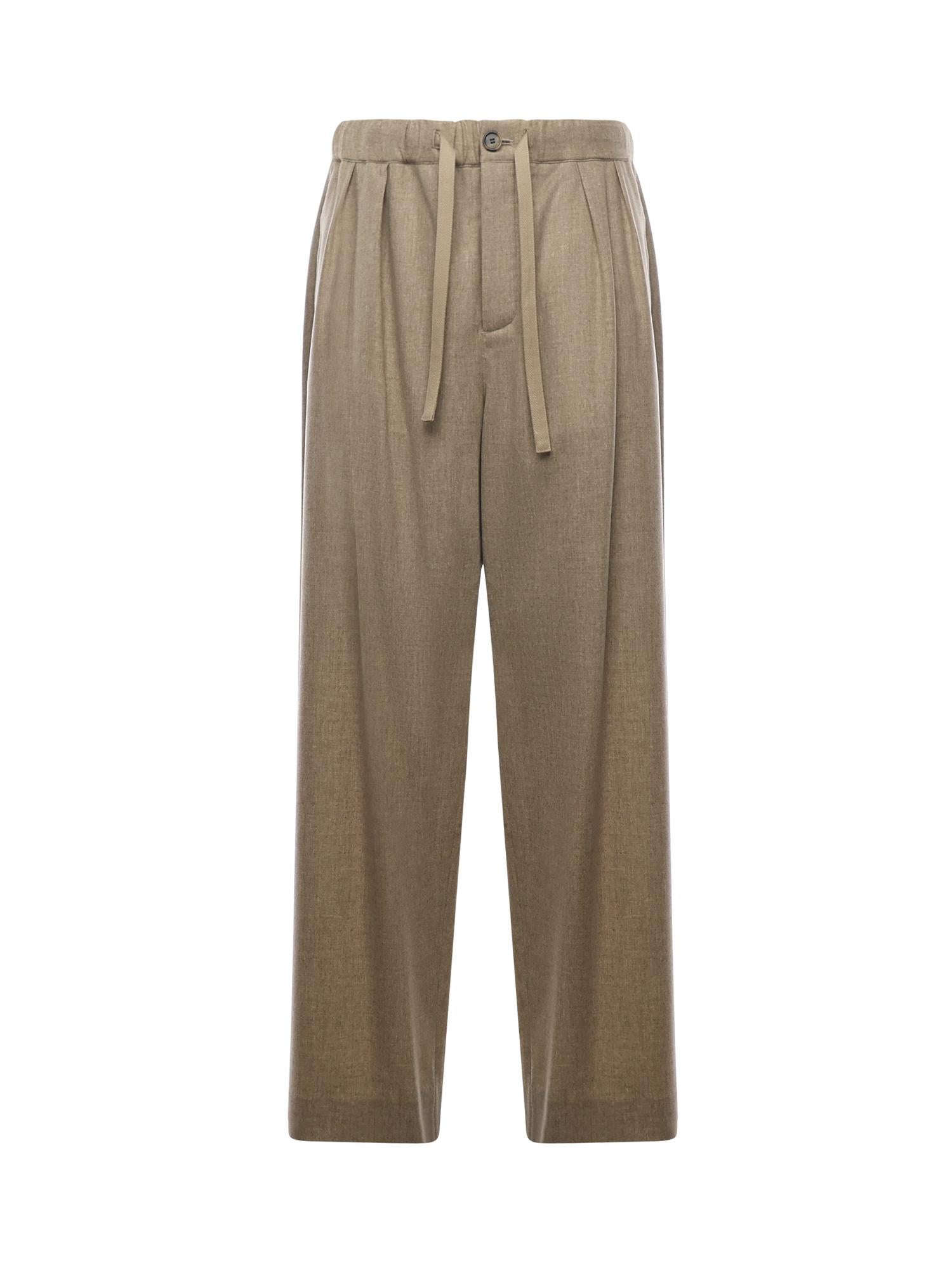 Pantaloni con coulisse in lana e cashmere H526Y04WHA 8586 LOEWE 