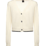 Cardigan con scollo a V<BR/> 105447 A2Q9Z13 PINKO 