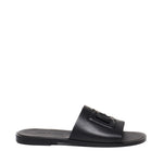 Slide in pelle con logo DG A80397 AO60280999 DOLCE & GABBANA 