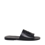 Slide in pelle con logo DG A80397 AO60280999 DOLCE & GABBANA 